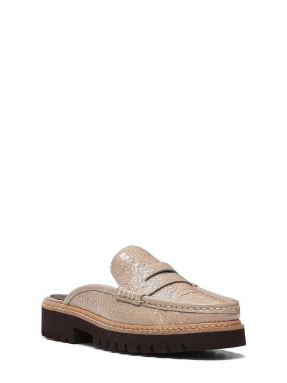 Donald Pliner Womens Lug Sole Loafer Mule Nordstrom Mushroom Size 9.5 NWB